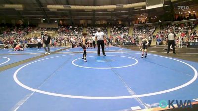 58 lbs 7th Place - Jax Gates, Ponca City Wrestling vs Kaden Thompson, Blaine County Grapplers