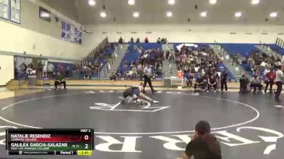 160 lbs Semifinal - Natalie Resendiz, Cerritos College vs Galilea Garcia-Salazar, East Los Angeles College