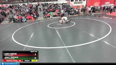 190 lbs Champ. Round 1 - Luke Chrisse, YORKVILLE (HS) vs Jimmy Zinchuk, SCHAUMBURG (HS)