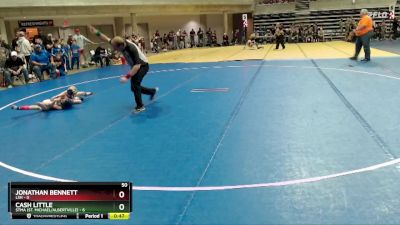 50 lbs Quarterfinals (8 Team) - Cash Little, STMA (St. Michael/Albertville) vs Jonathan Bennett, LSH