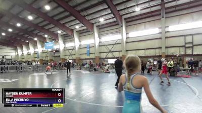 70-75 lbs Round 1 - Hayden Kumfer, Alaska vs Ella Pechnyo, Colorado