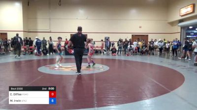 38 kg Cons 32 #2 - Czarlie Diffee, Pomona Elite (PWCC) vs Mason Irwin, Spazz Wrestling