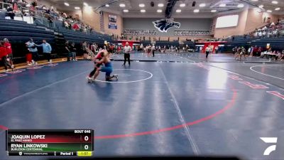 190 lbs Round 5 - Ryan Linkowski, Burleson Centennial vs Joaquin Lopez, El Paso Hanks