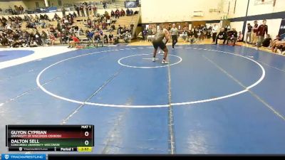 285 lbs Cons. Round 1 - Guyon Cyprian, University Of Wisconsin-Oshkosh vs Dalton Sell, Concordia University Wisconsin