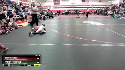 55 lbs Cons. Round 3 - Kyson McKenzie, Pirate Powerhouse Wrestling Ac vs Colt Gentry, Lexington Youth Wrestling Club