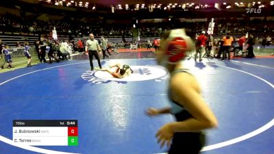 70 lbs Round Of 32 - Jeffrey Bubnowski, Watchung Hills vs Cooper Torres, Branchville