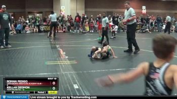 44 lbs Finals (8 Team) - Roman Pedigo, Contenders Wrestling Academy Blue vs Kellan Dedmon, Team Palmetto