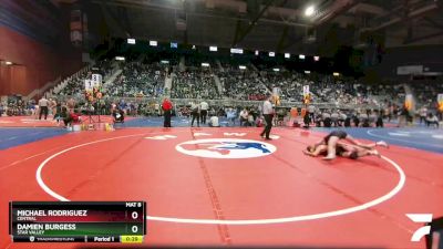 4A-152 lbs Cons. Round 2 - Michael Rodriguez, Central vs Damien Burgess, Star Valley