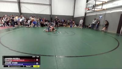 125 lbs Quarterfinal - Jamisen Rozell, Barlow Mat Club (DBA Barlow Wrestling) vs Amare Stark, FordDynastyWrestlingClub