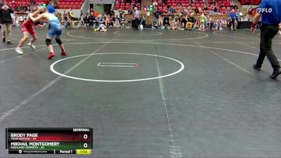 110 lbs Semis (4 Team) - Brody Page, Team Gotcha vs Mikhail Montgomery, Highland Hornets