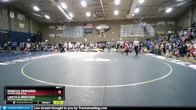 102 lbs Quarterfinal - Marcus Zimmardi, Ravens Wrestling vs Lincoln Brocker, Piranha Wrestling Club