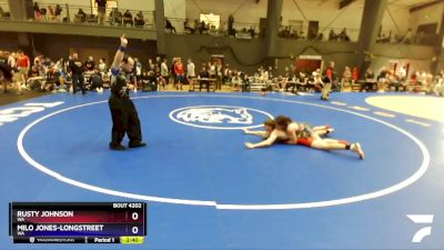 165 lbs Champ. Round 2 - Rusty Johnson, WA vs Milo Jones-Longstreet, WA