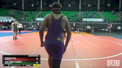 220 lbs Quarterfinal - Matthew Cherry, Springville vs Logan Hall, Moody Hs