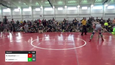 140 lbs Round 2 - Wesley Goodman, Backbone Wrestling Club vs Hunter Lawson, Ohio Gold 24K