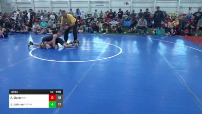 85 lbs Round 2 - Aiden Dalie, BAM Training Center vs Jett Johnson, Team Gotcha