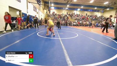 85 lbs Consolation - Sawyer Shaffer, Caney Valley Wrestling vs Jesse Bell, Warner Eagles Youth Wrestling