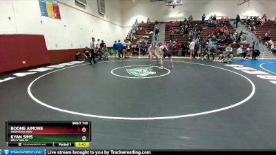 170 lbs Semifinal - Kyan Sims, Kelly Walsh vs Boone Aimone, Mountain View