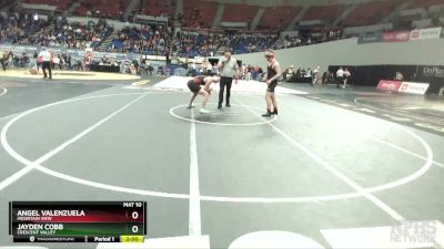 5A-195 lbs Champ. Round 1 - Jayden Cobb, Crescent Valley vs Angel Valenzuela, Mountain View