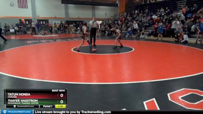 BN-2 lbs Quarterfinal - Thayer Hagstrom, McDominate Training Center vs Tatum Honda, Cascade