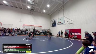 92 lbs Round 2 - Tarren Sarver, Touch Of Gold Wrestling Club vs Braxton Marcotte, Casper Wrestling Club