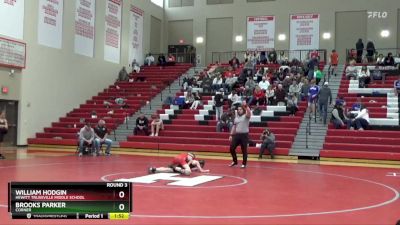 87 lbs Round 3 - William Hodgin, Hewitt Trussville Middle School vs Brooks Parker, Corner