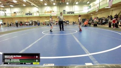 80 lbs Semifinal - BrocLee Butman, EIERMAN ELITE vs Noah Johnson, Dragons Den Wrestling