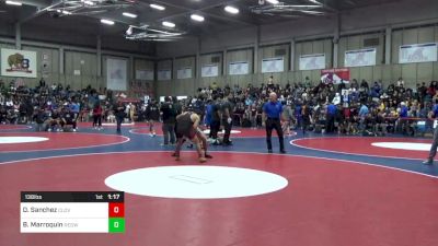 138 lbs Round Of 32 - Dominic Sanchez, Clovis West vs Bre Marroquin, Redwood -Visalia