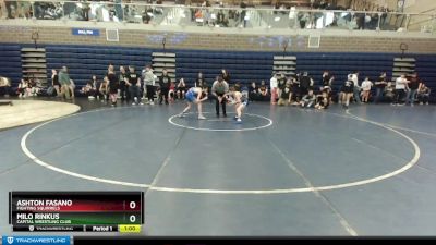 90 lbs Cons. Round 3 - Ashton Fasano, Fighting Squirrels vs Milo Rinkus, Capital Wrestling Club