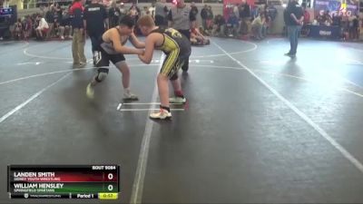 Round 2 - William Hensley, SPRINGFIELD SPARTANS vs Landen Smith, Sidney Youth Wrestling