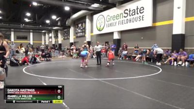 136 lbs Round 3 (16 Team) - Isabella Miller, Female Elite Wrestling vs Dakota Hastings, Grand View Wrestling Club