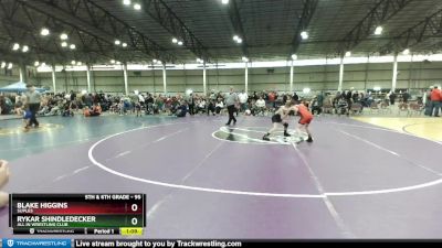 95 lbs Cons. Semi - Blake Higgins, Suples vs Rykar Shindledecker, All In Wrestling Club