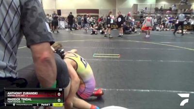 105 lbs Semis & 1st Wrestleback (8 Team) - Maddox Tindal, Team Gotcha vs Anthony Zuranski, Indiana Outlaws