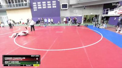 113 lbs Cons. Round 4 - Conner Chancellor, Team Tulsa Wrestling Club vs Brett Kiecker, JARO Wrestling Academy