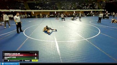 75 lbs Cons. Round 1 - Angelo Aguilar, Siouxland Wrestling Academy vs Emmett Dye, Iowa