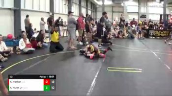 52 lbs Semis & 1st Wrestleback (8 Team) - Adam Husk Jr, The Funky Singlets Teal vs Kamdynn Parker, East Kansas Eagles