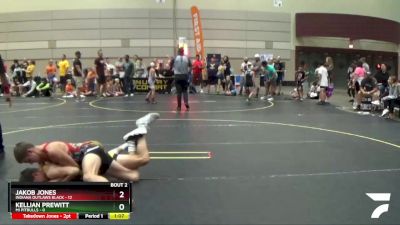 125 lbs Quarterfinals (8 Team) - Jakob Jones, Indiana Outlaws Black vs Kellian Prewitt, Mi Pitbulls