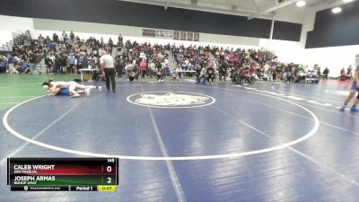 145 lbs Cons. Round 1 - Joseph Armas, Bishop Amat vs Caleb Wright, San Pasqual