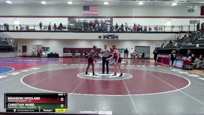 157 lbs Quarters & 1st Wb (16 Team) - Brandon Woolard, Charlton County vs Christian Ward, McIntosh County Academy