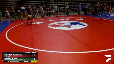 53 lbs 1st Place Match - Trenten Allemand, Wyoming vs Gabriel Ryan, Thermopolis Wrestling Club