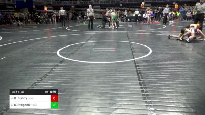 90 lbs Consi Of 16 #1 - Owen Bundy, Dubois vs Chase Stegena, Thomas Jefferson