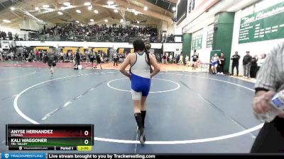 119 lbs Semifinal - Kali Waggoner, Tri- Valley vs Anyse Hernandez, Syringa