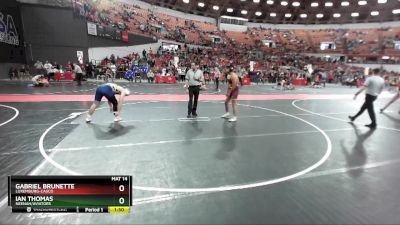 190 lbs Cons. Round 5 - Gabriel Brunette, Luxemburg-Casco vs Ian Thomas, Neenah/Aviators