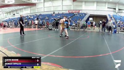 138 lbs Cons. Round 4 - Justin Boone, IN vs Giorgio DiFalco, IL