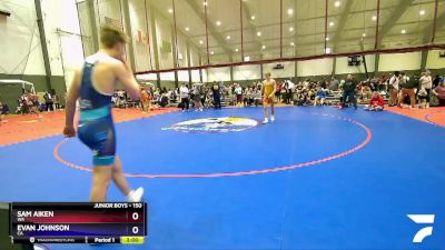 150 lbs Cons. Round 2 - Sam Aiken, WA vs Evan Johnson, CA