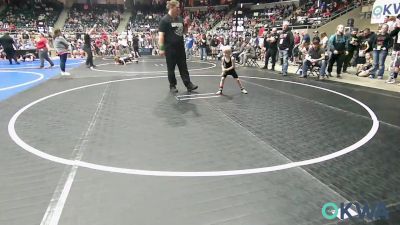 40 lbs Consi Of 8 #1 - Bryer Williams, Locust Grove Youth Wrestling vs Franciso Lopez, OKC Saints Wrestling