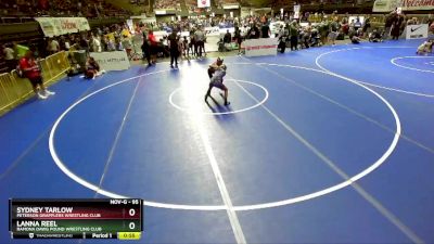 95 lbs Semifinal - Sydney Tarlow, Peterson Grapplers Wrestling Club vs Lanna Reel, Ramona Dawg Pound Wrestling Club