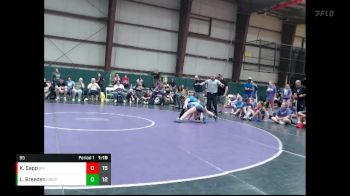 95 lbs Finals (8 Team) - Kassie Sapp, Black Mambas vs Lilly Breeden, Missouri BattleGear Purple