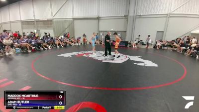 132 lbs Placement Matches (16 Team) - Maddox McArthur, Georgia Red vs Adam Butler, Ohio Red