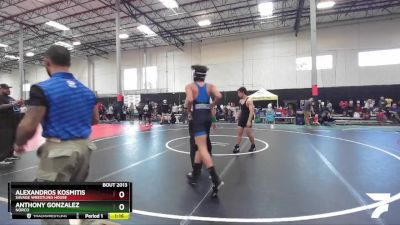 150 lbs Quarterfinal - Anthony Gonzalez, Norco vs Alexandros Kosmitis, Savage Wrestling House