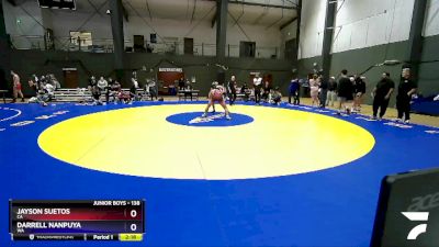 138 lbs 1st Place Match - Jayson Suetos, CA vs Darrell Nanpuya, WA